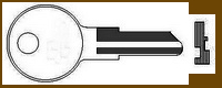 H213 Single Sided Key SLAYMAKER